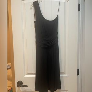 The limited black one shouldered jersey dress medium